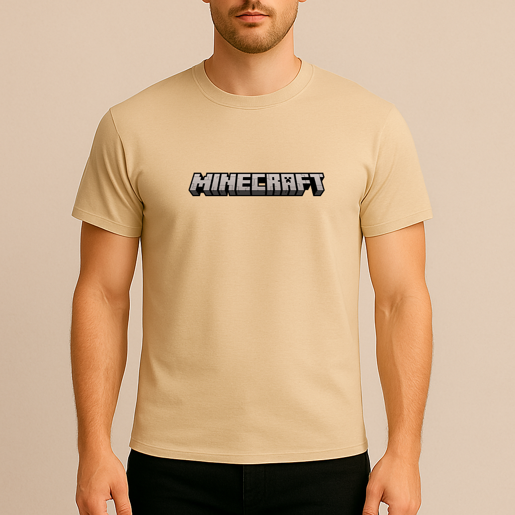 Men's Minecraft Game Cotton T-Shirt