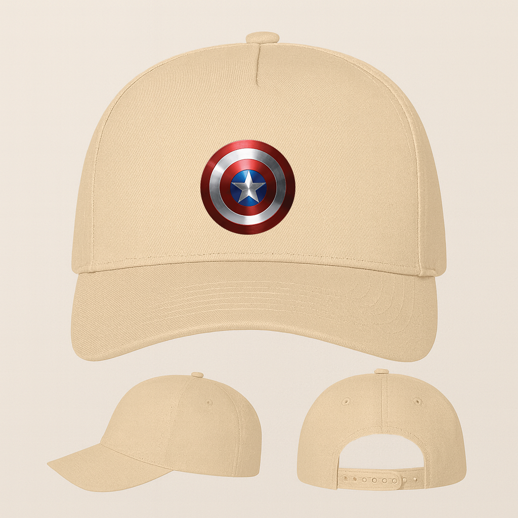 Captain America Five Panel Twill Snapback Cap