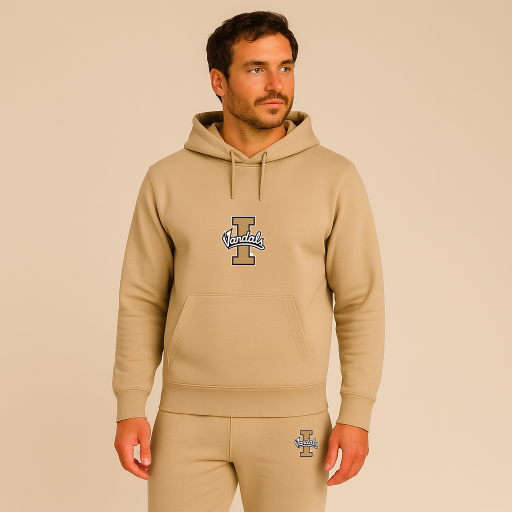 Men's Idaho Vandals Logo Hoodie Joggers Set