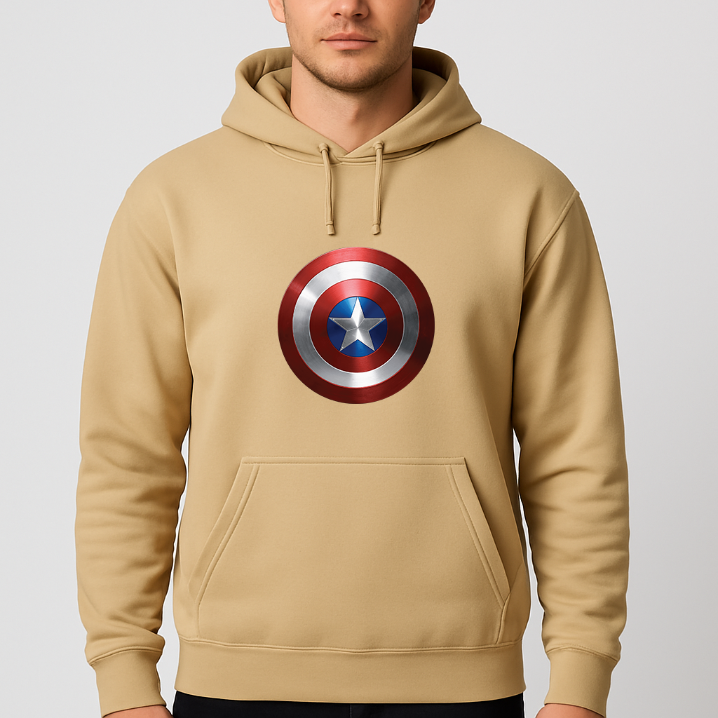 Men's Captain America Superhero Pullover Hoodie
