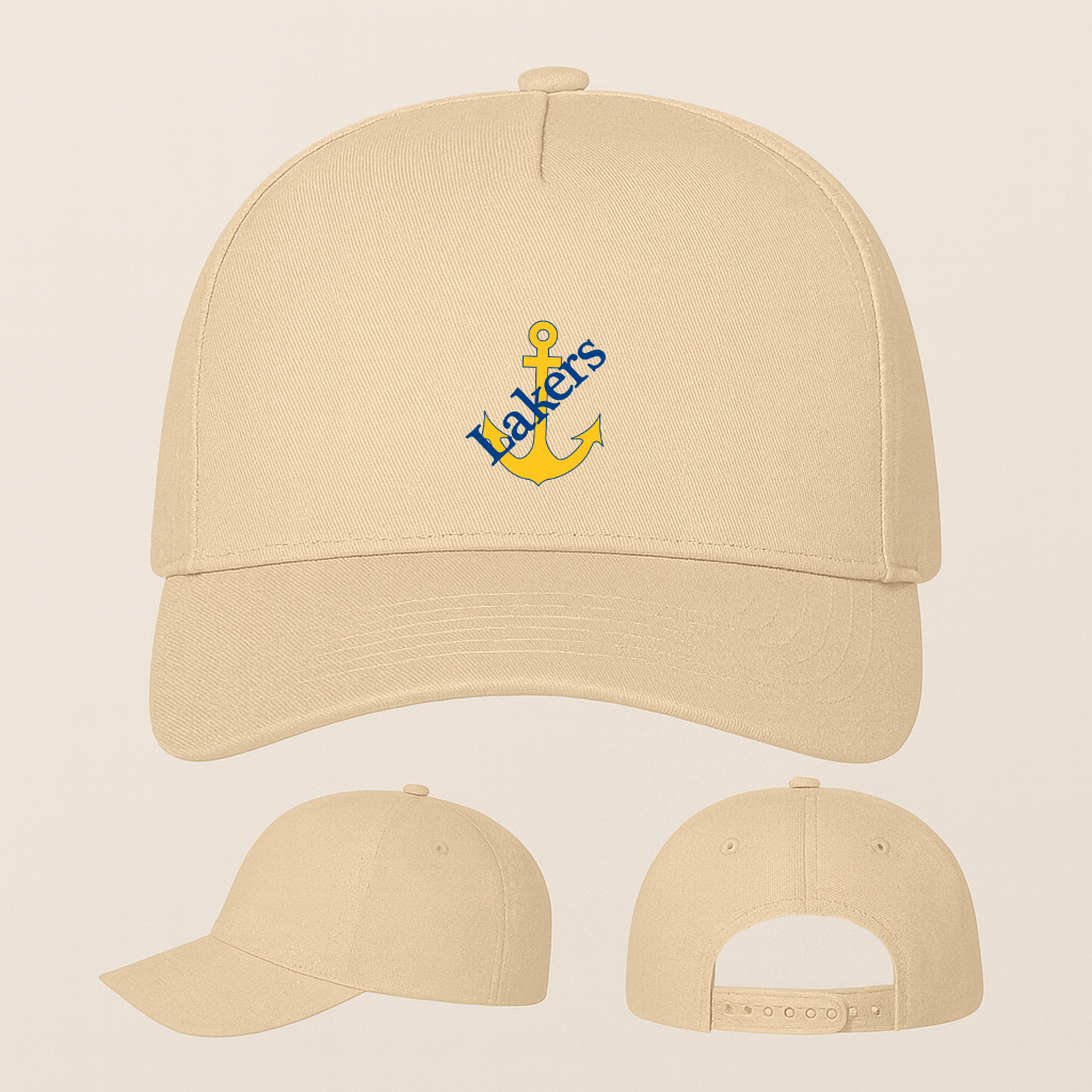 Lake Superior State Lakers Logo Five Panel Twill Snapback Cap