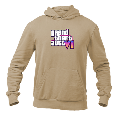 Men's GTA 6 Grand Theft Auto VI Pullover Hoodie Game