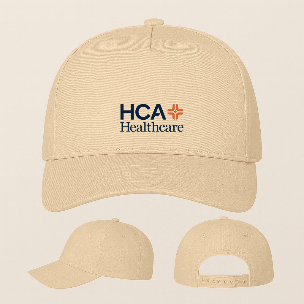 HCA Healthcare Logo Five Panel Twill Snapback Cap