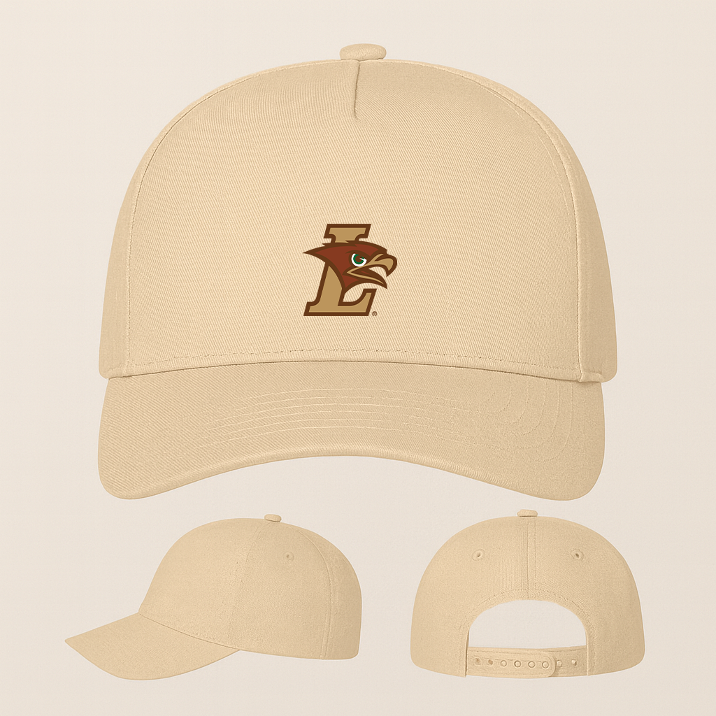 Lehigh Mountain Hawks Logo Five Panel Twill Snapback Cap