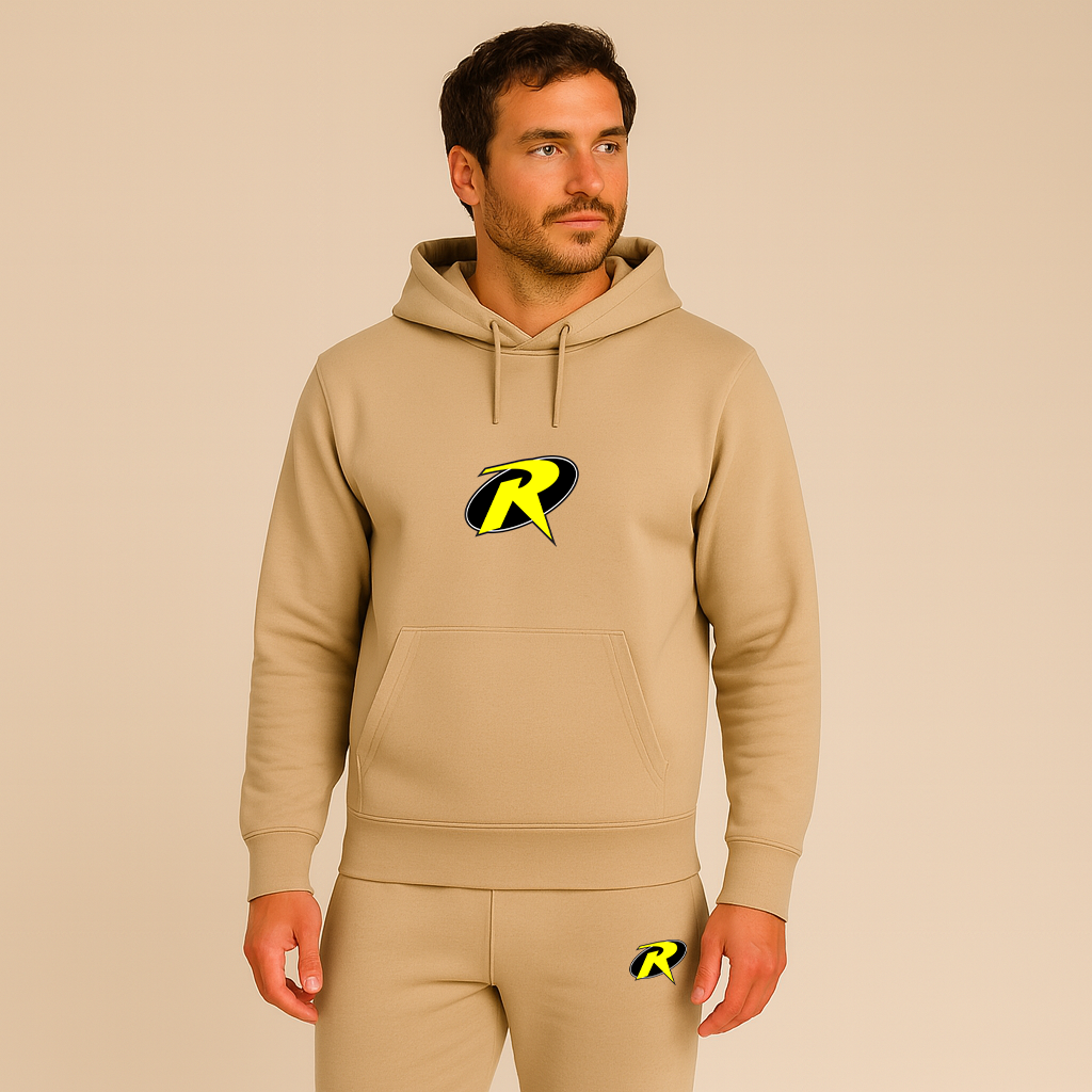 Men's Robin DC Comics Superhero Hoodie Joggers Set
