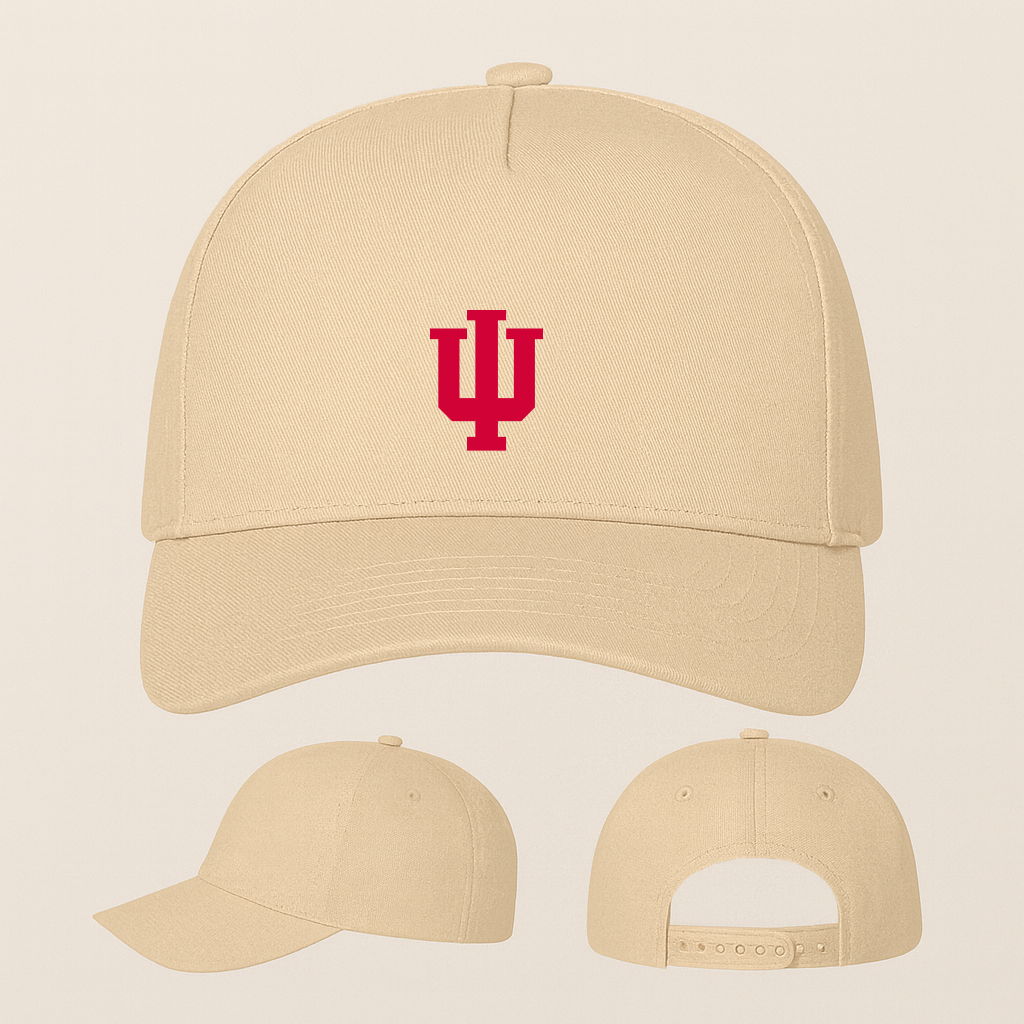 Indiana Hoosiers Logo Five Panel Twill Snapback Cap