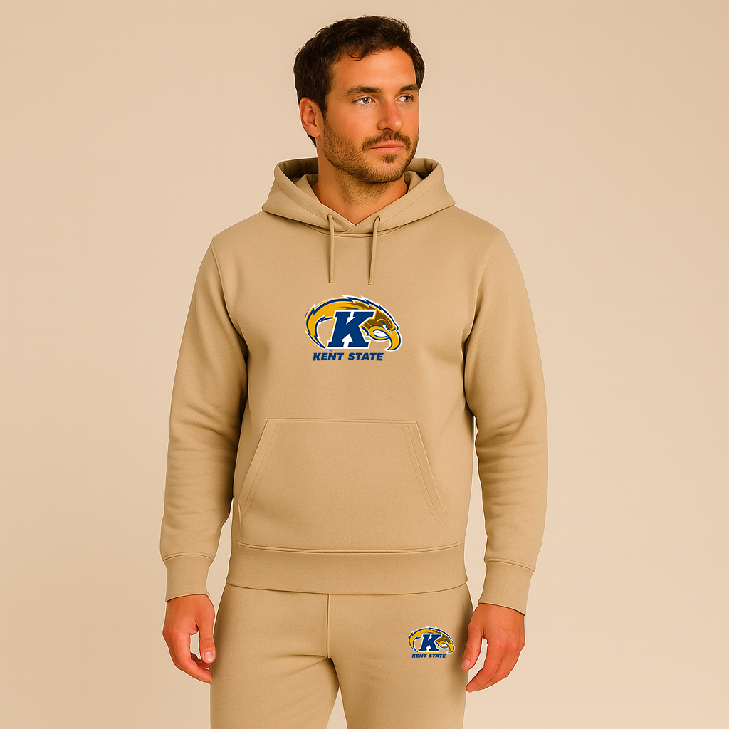 Men's Kent State Golden Flashes Logo Hoodie Joggers Set