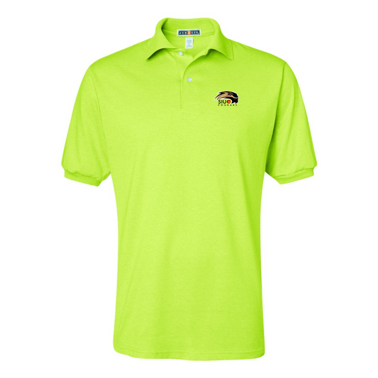 Men's SIU Edwardsville Cougars Logo JERZEES  SpotShield polo