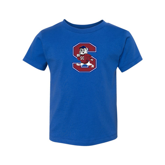 South Carolina State Bulldogs Logo BELLA  CANVAS Toddler Jersey Tee