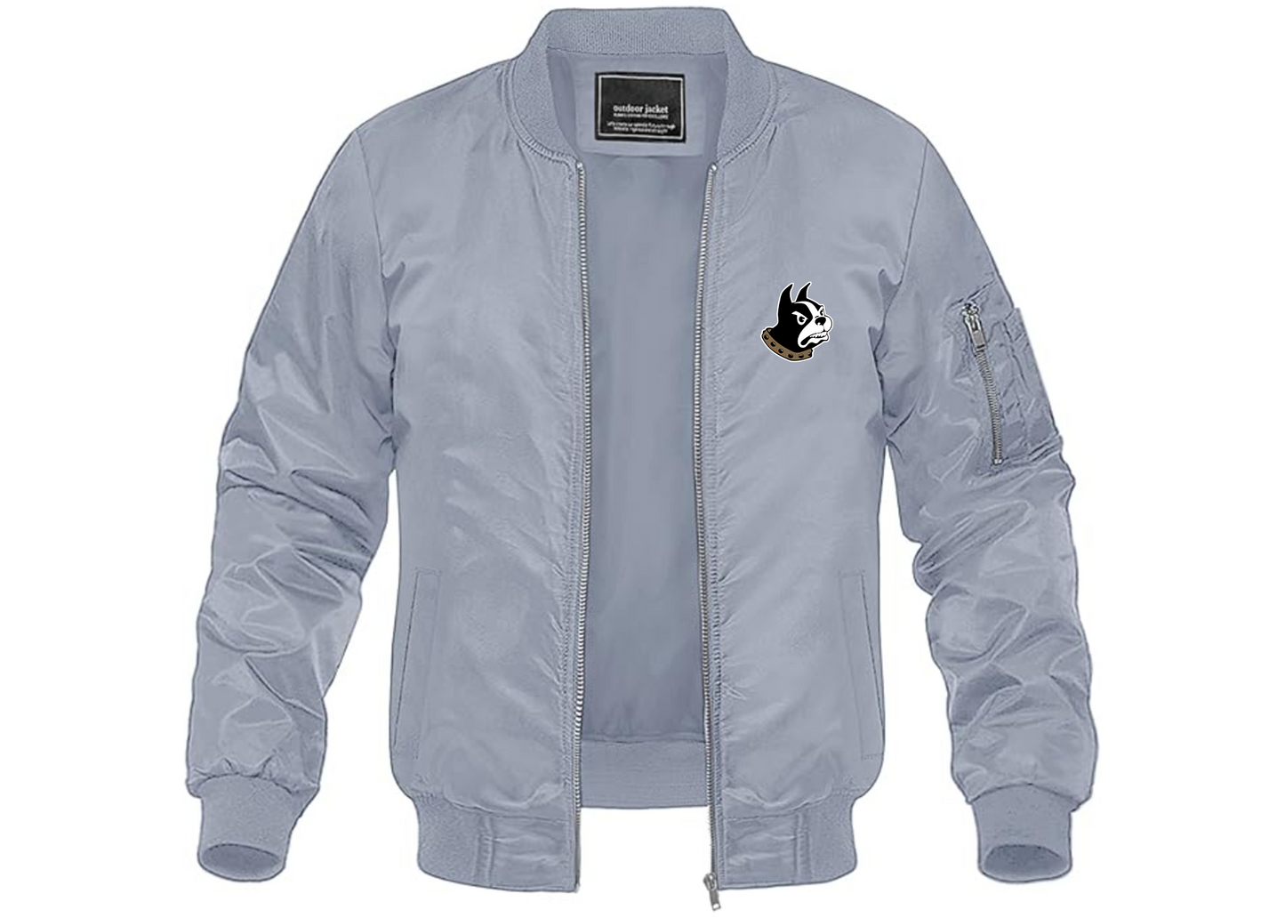 Men's Wofford Terriers Lightweight Bomber Jacket Windbreaker Softshell Varsity Jacket Coat