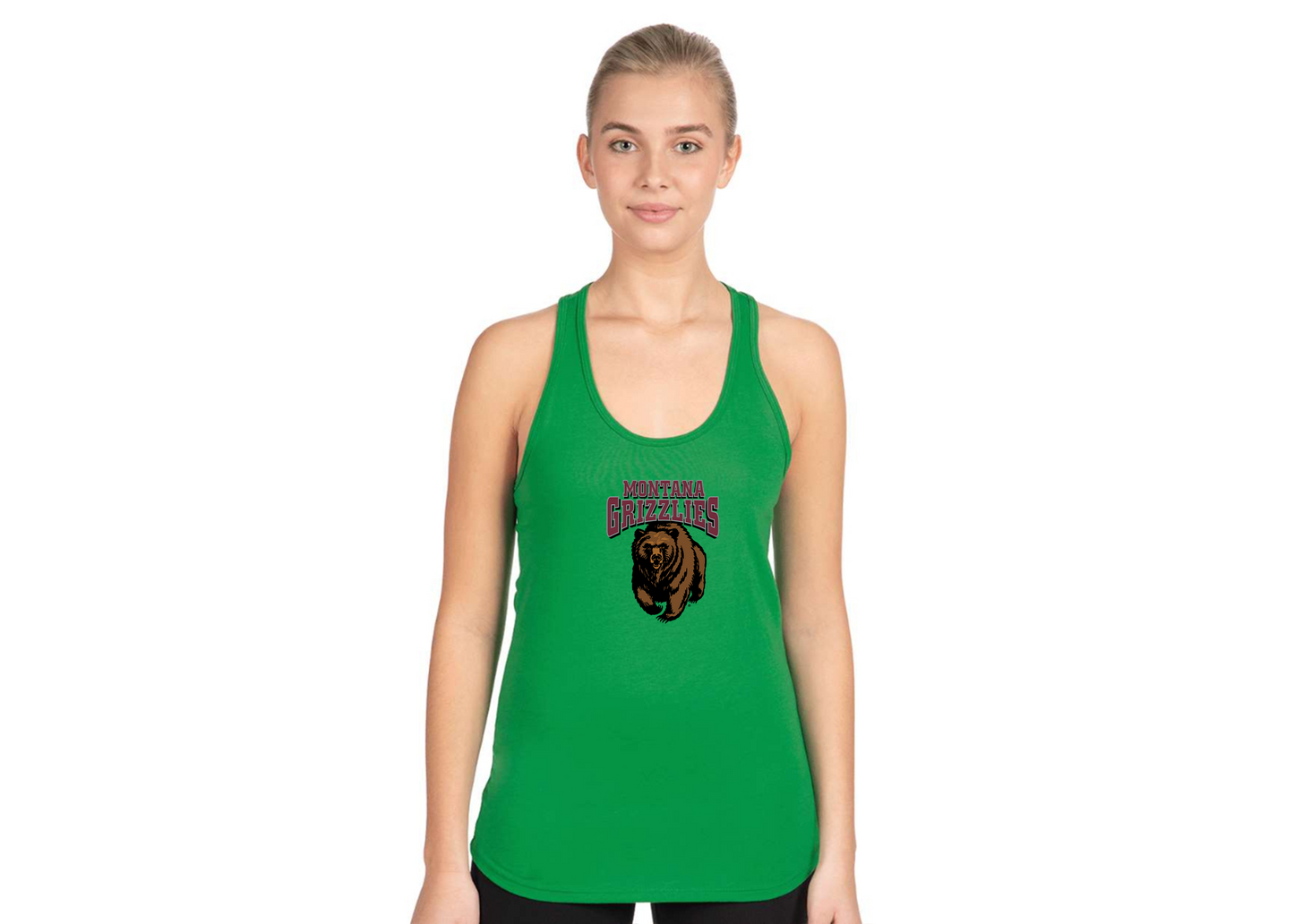 Women's Montana Grizzliesl Next Level Ideal Racerback Tank