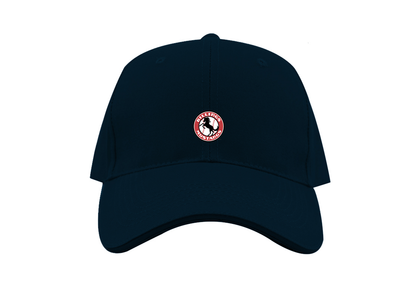 Billings Mustangs Logo Dad Baseball Cap Hat