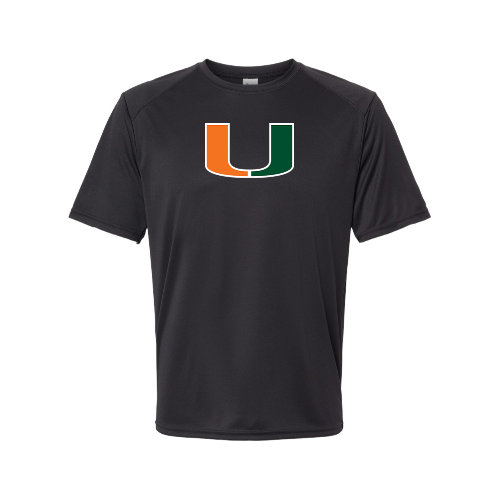Men's Miami Hurricanes Logo Polyester T-Shirt