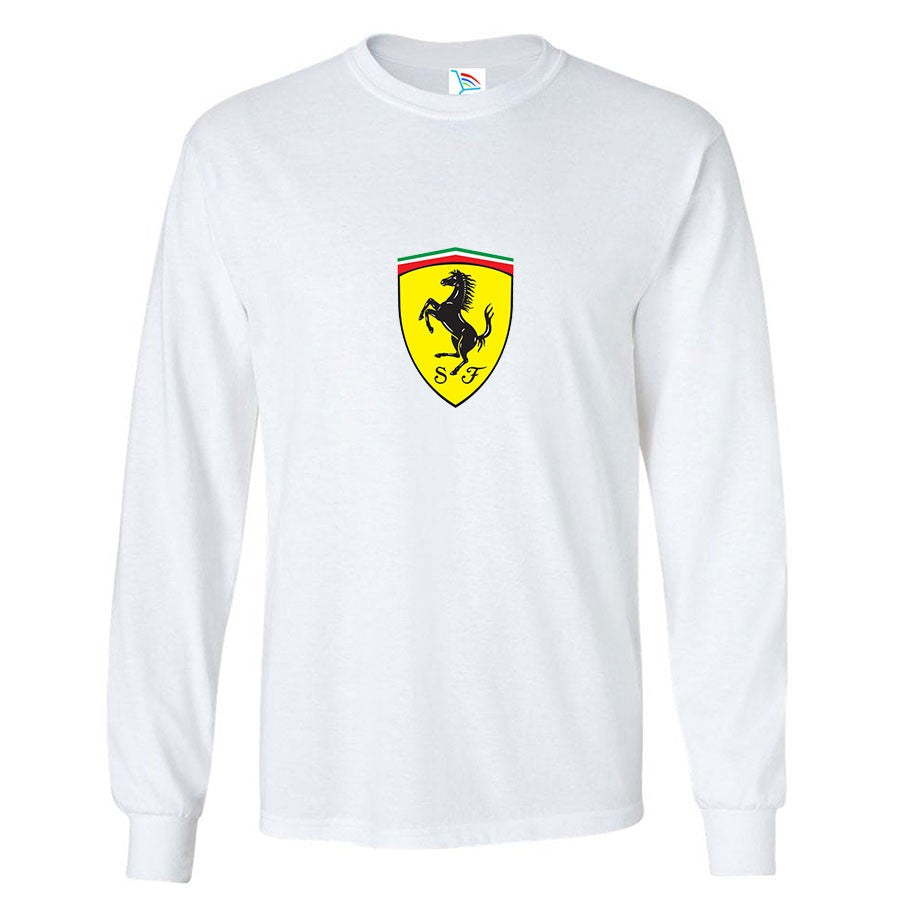 Men’s Ferrari Motorsport Car Long Sleeve T-Shirt