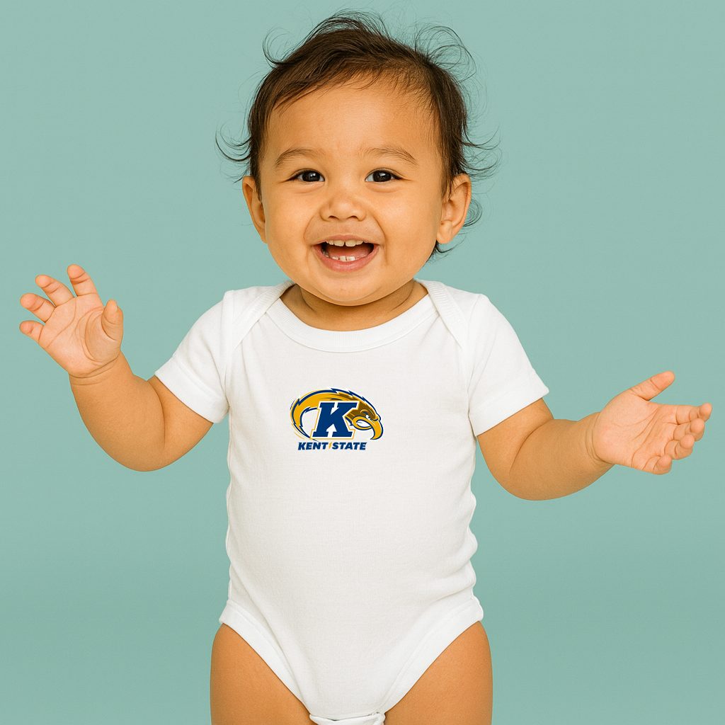 Kent State Golden Flashes Logo Baby Romper Onesie