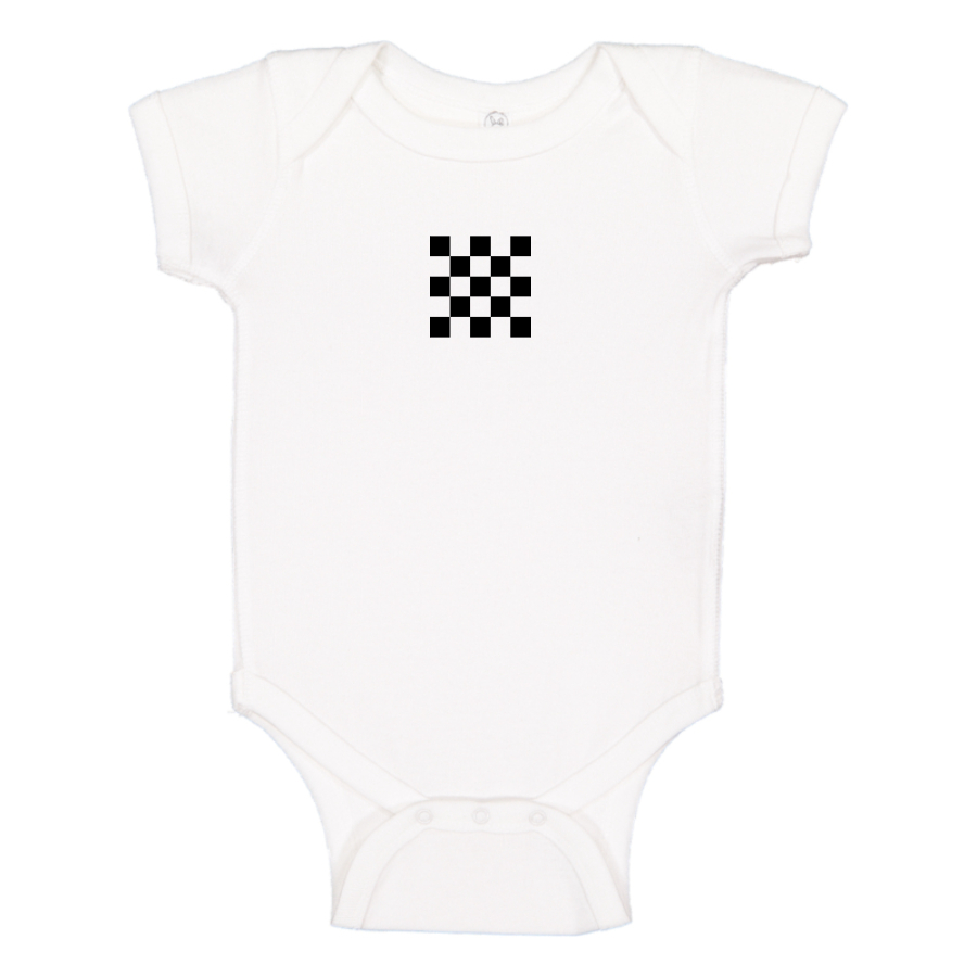 Checker Motors Corporation Logo Baby Romper Onesie
