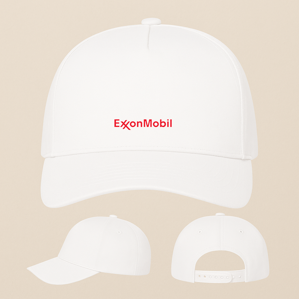 Exxon Mobil Gas Station Five Panel Twill Snapback Cap