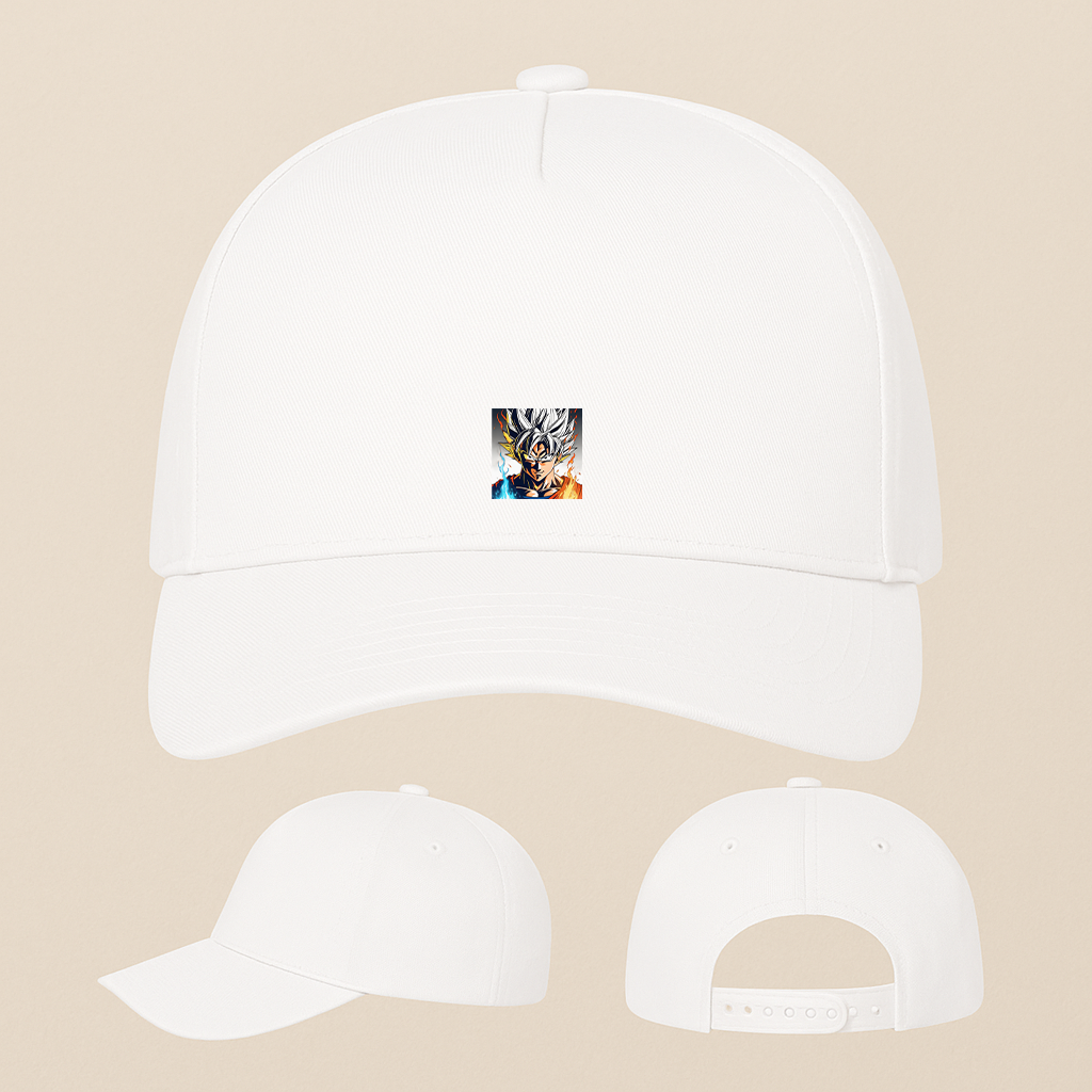Goku Fire Dragon Ball Z Cartoon Five Panel Twill Snapback Cap