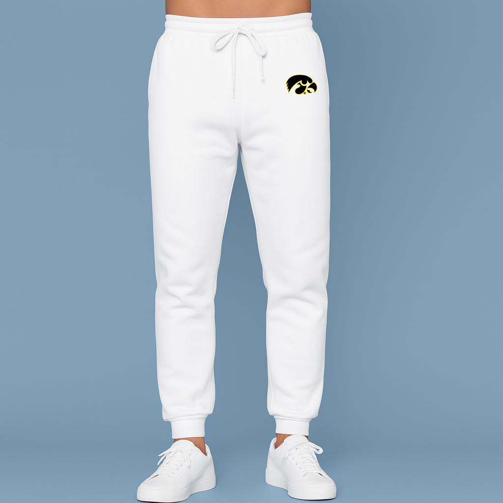 Men's Iowa Hawkeyes Logo Joggers Sweatpants