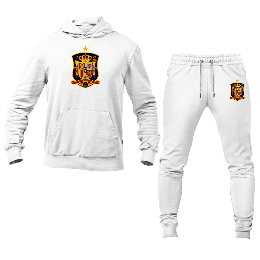 Men's Spain National Soccer Team Hoodie Joggers Set