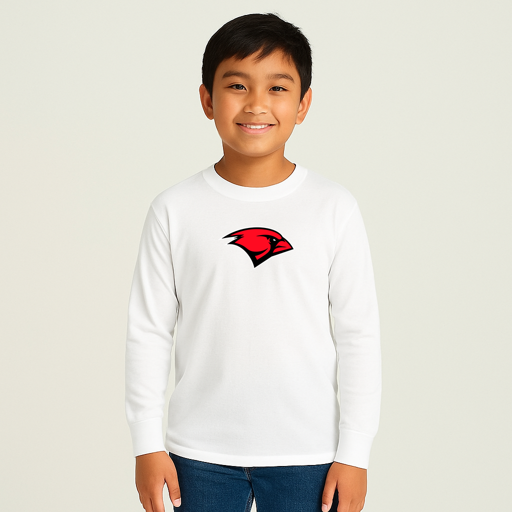Youth Incarnate Word Cardinals Logo Cotton Long Sleeve T-Shirt