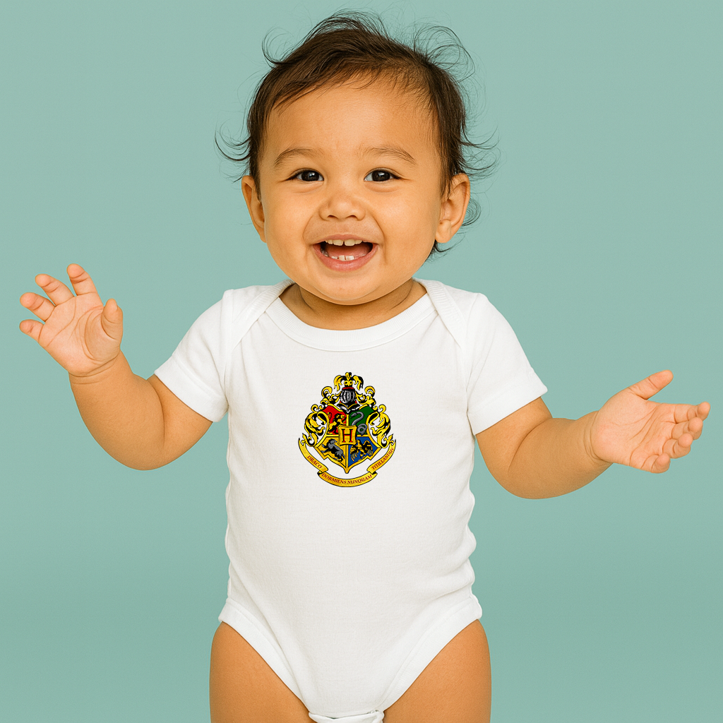 Hogwarts Emblem Harry Potter Movie Baby Romper Onesie