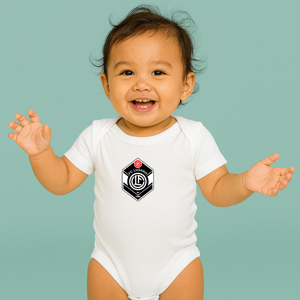 FC Lugano Soccer Logo Baby Romper Onesie
