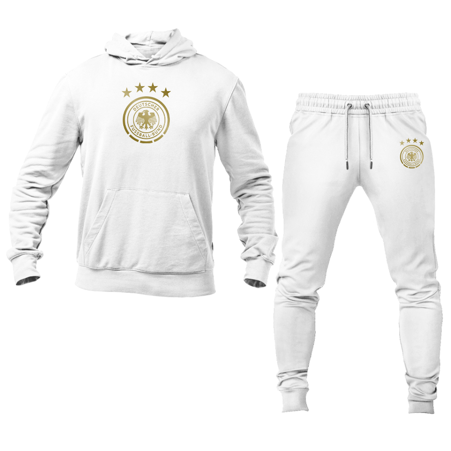 Men's Germany Soccer Logo Hoodie Joggers Set