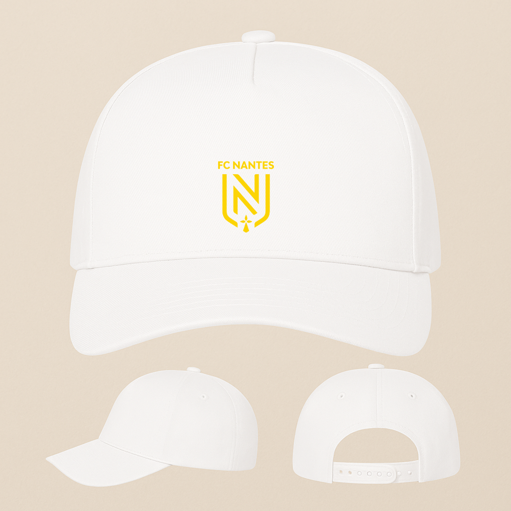 FC Nantes Soccer Logo Five Panel Twill Snapback Cap