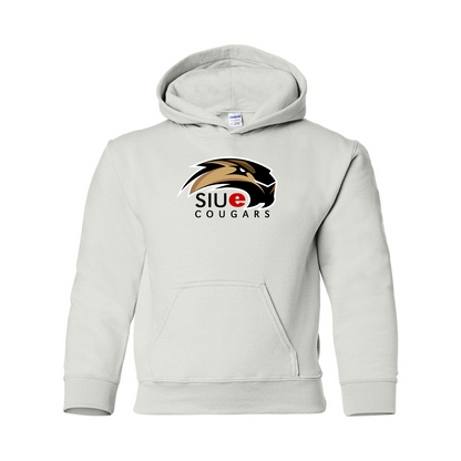 Youth SIU Edwardsville Cougars Logo Gildan Heavy Blend  Hooded Sweatshirt