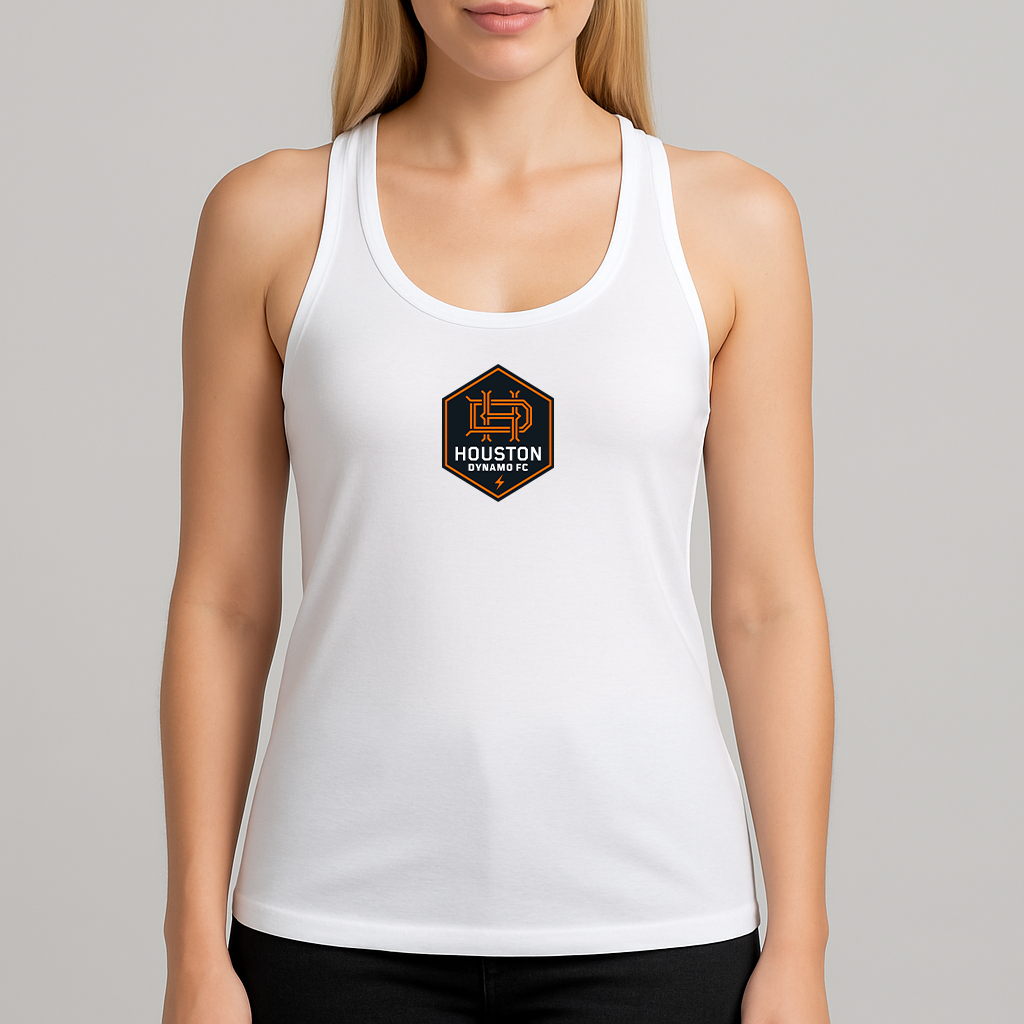 Women's Houston Dynamo FC Soccer Next Level Ideal Racerback Tank