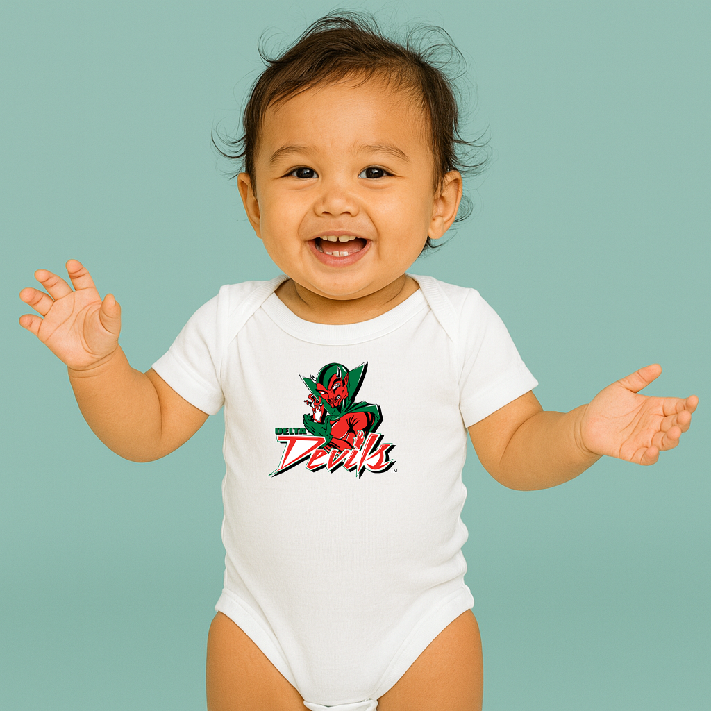 MVSU Delta Devils Logo Baby Romper Onesie