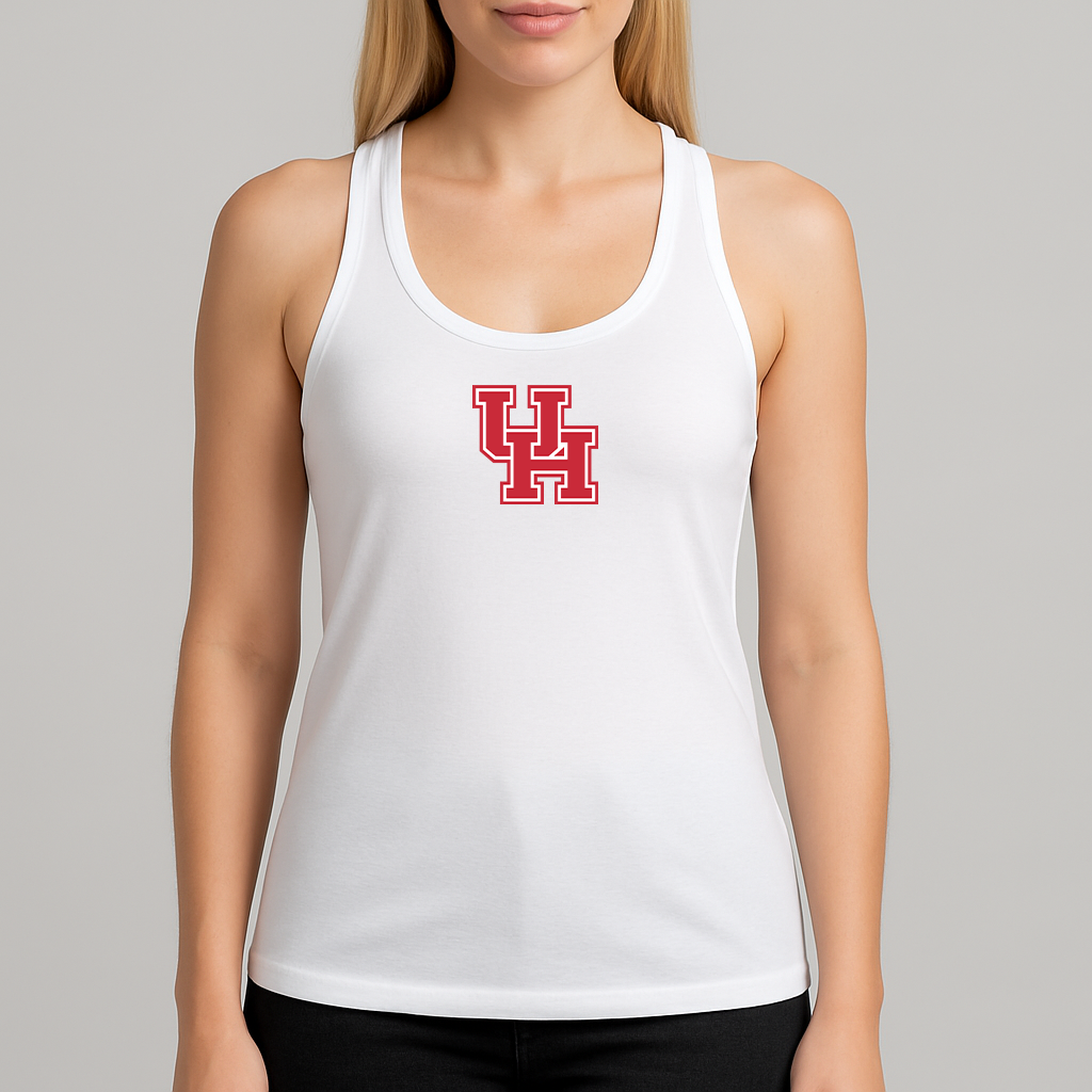 Women's Houston Cougars Logo Next Level Ideal Racerback Tank