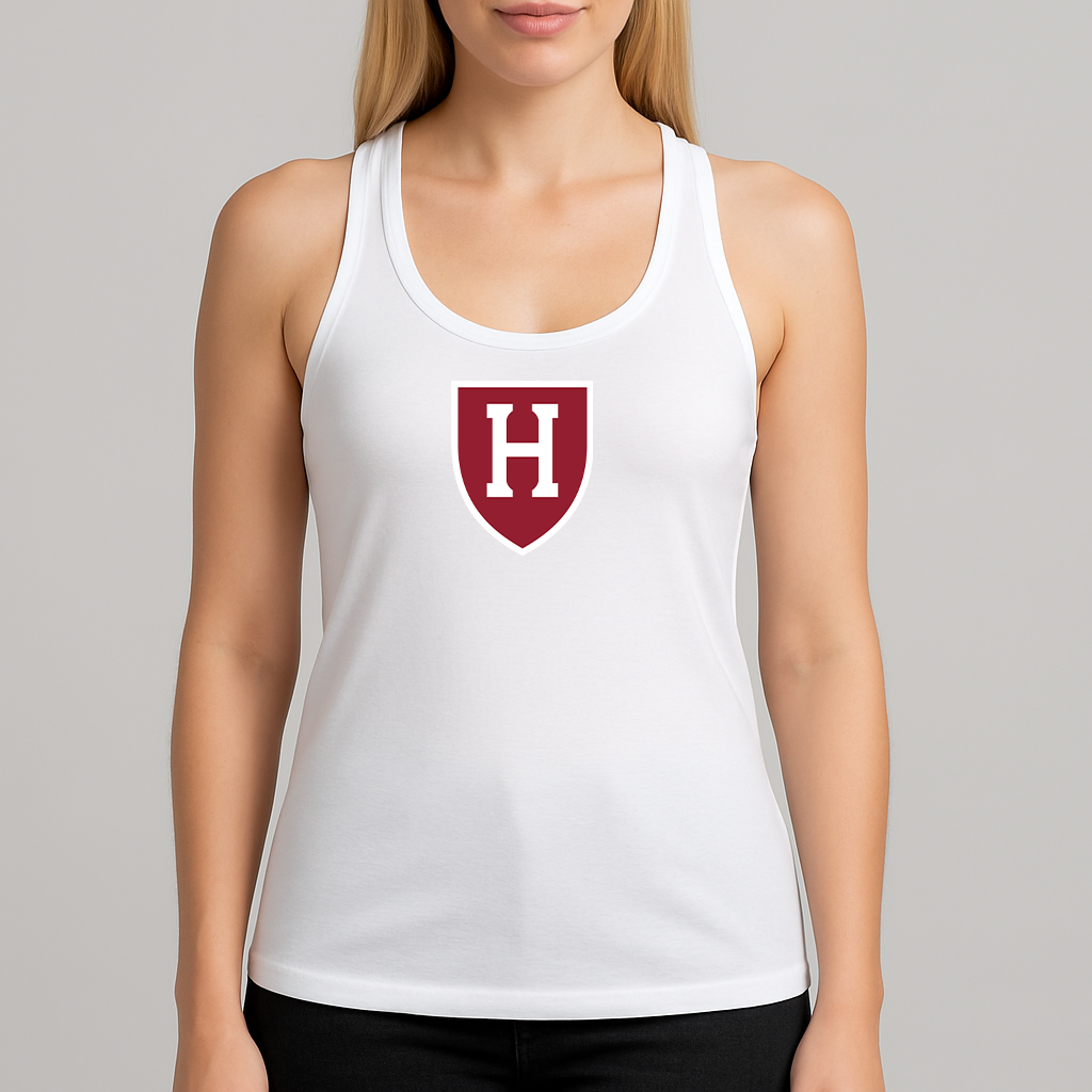 Women's Harvard Crimson Logo Next Level Ideal Racerback Tank