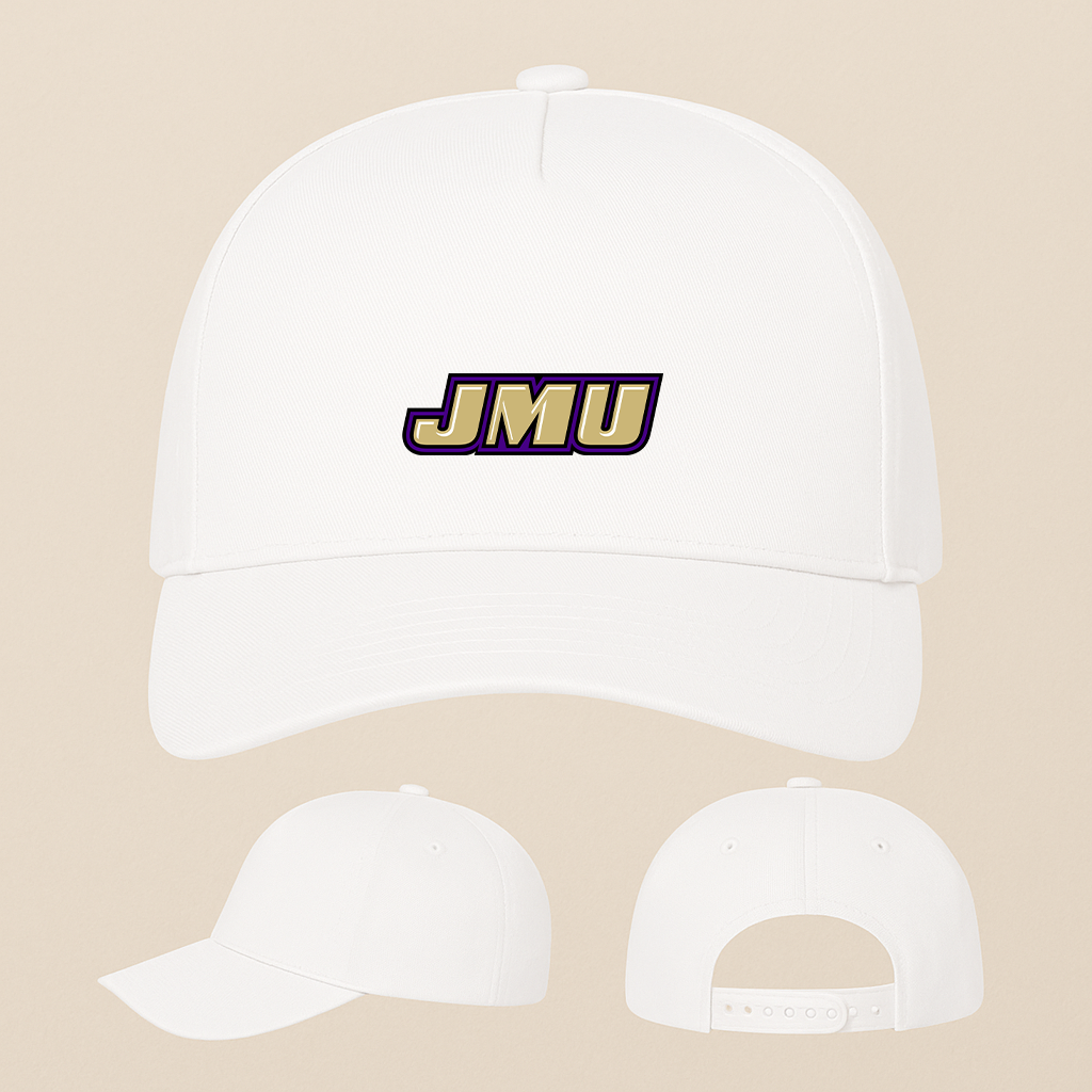 James Madison Dukes Logo Five Panel Twill Snapback Cap