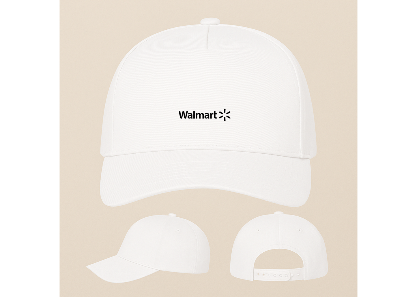 Walmart Logo Five Panel Twill Snapback Cap