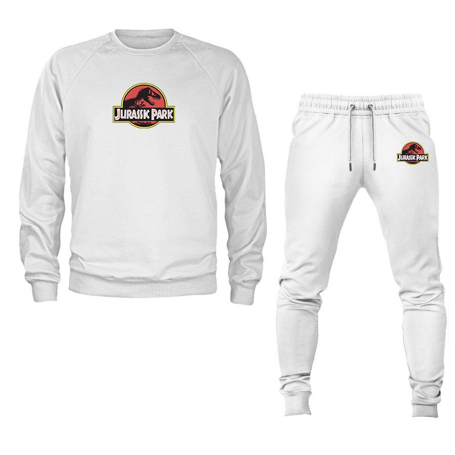 Men's Jurassic Park Movie Crewneck Sweatshirt Joggers Suit