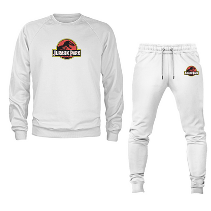 Men's Jurassic Park Movie Crewneck Sweatshirt Joggers Suit