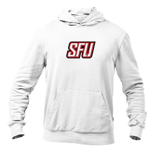 Men's Saint Francis Red Flash Logo Gildan  Heavy Blend Hooded Sweatshirt