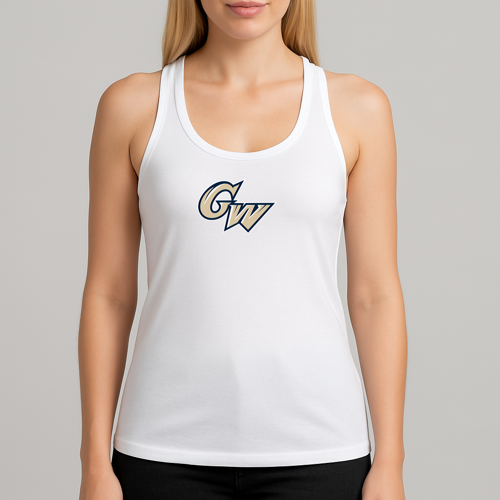 Women's George Washington Colonials Logo Next Level Ideal Racerback Tank