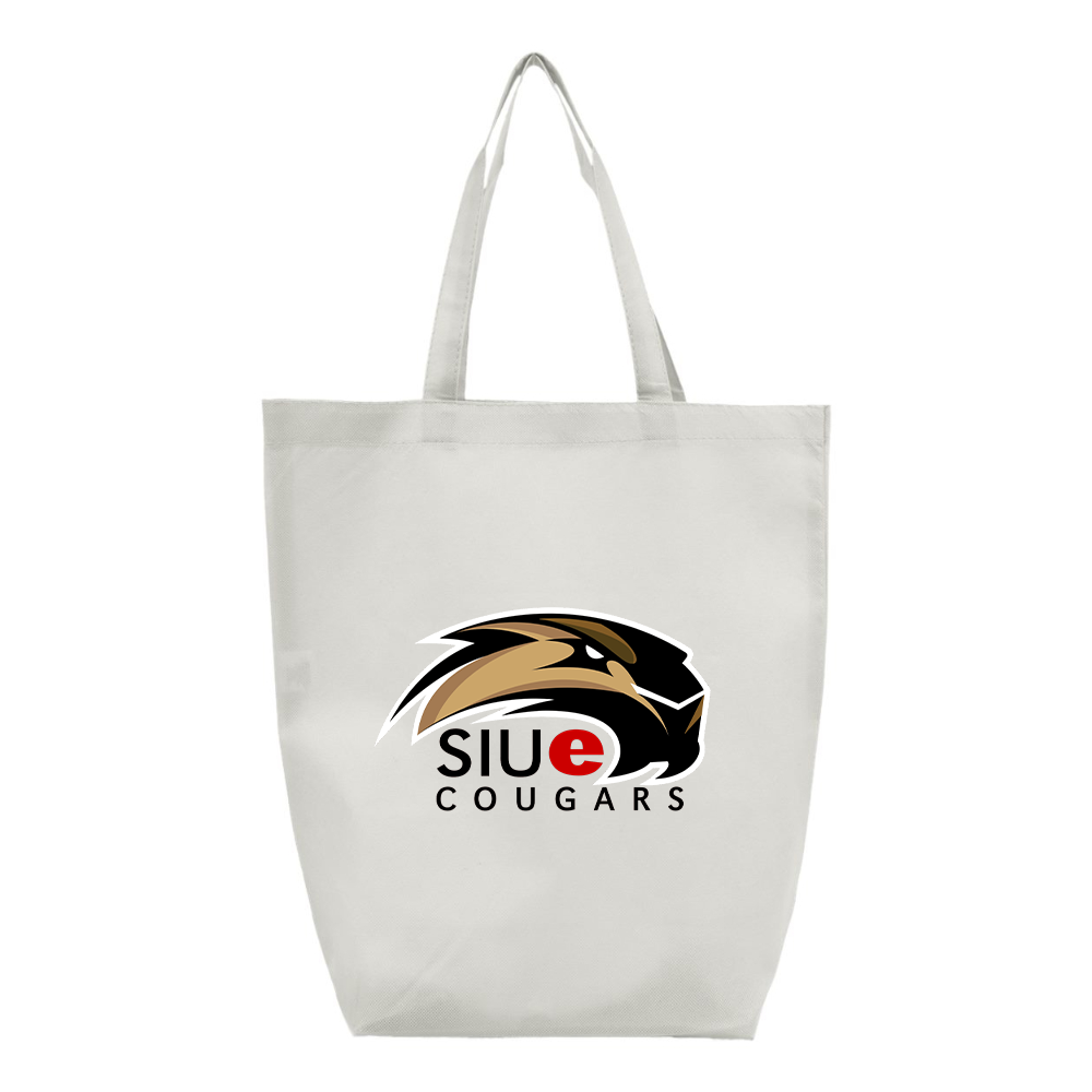 SIU Edwardsville Cougars Logo Q-Tees Non-Woven Gusset Bottom Tote
