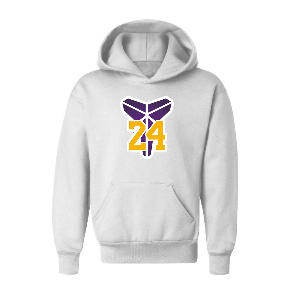 Youth Kids Kobe Bryant Mamba 24 Pullover Hoodie