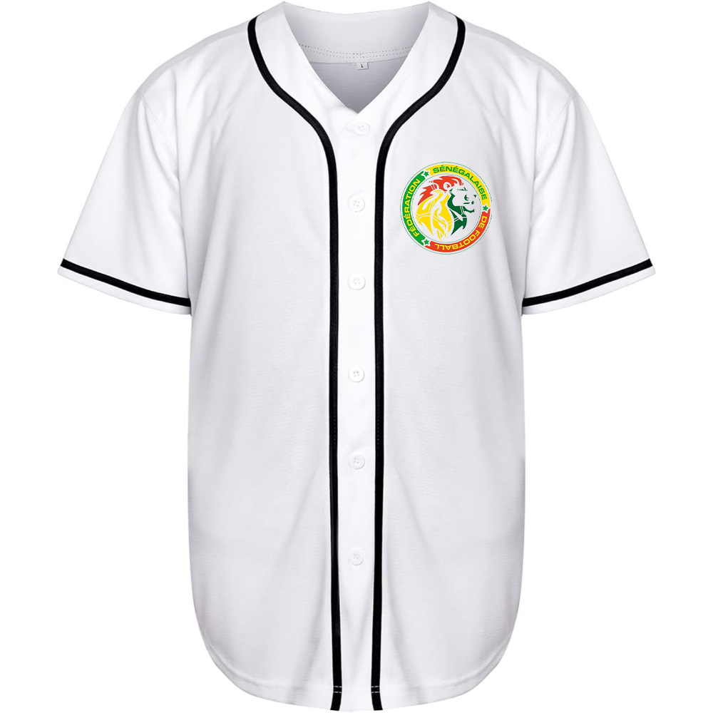 Men's Senegal National Soccer Team Baseball Jersey