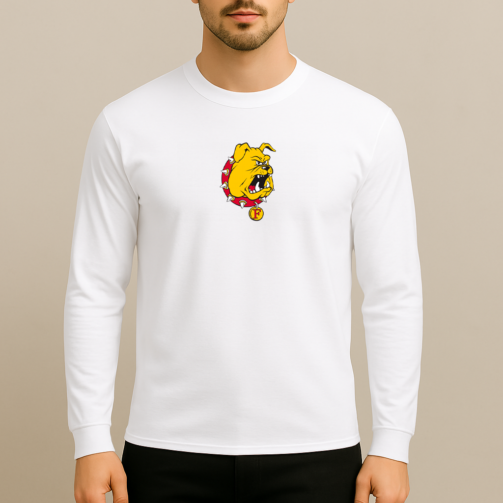 Men's Ferris State Bulldogs Logo Long Sleeve T-Shirt