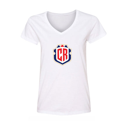 Women's Costa Rica National Soccer Team V-Neck T-Shirt