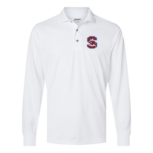 Men's South Carolina State Bulldogs Logo Paragon Prescott Long Sleeve Polo