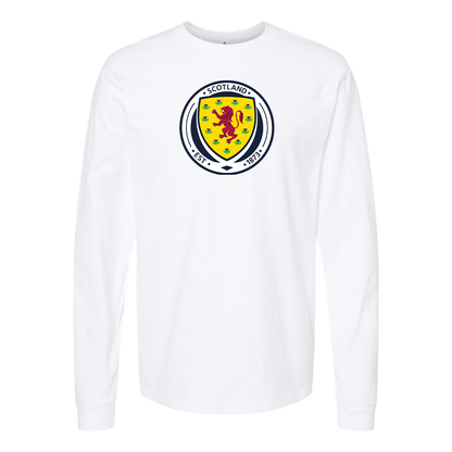 Men's Scotland National Soccer Team Long Sleeve T-Shirt