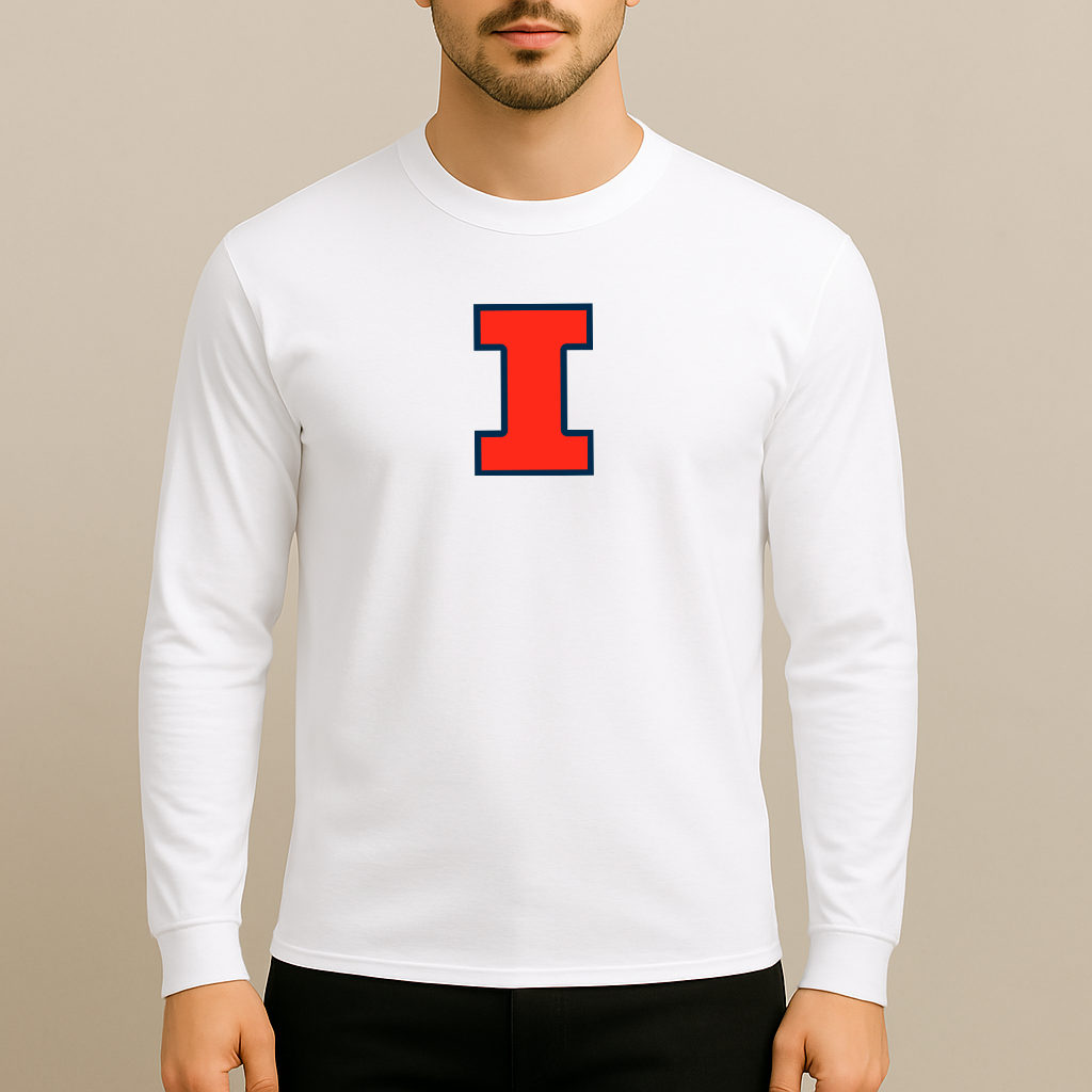 Men's Illinois Fighting Illini Logo Long Sleeve T-Shirt