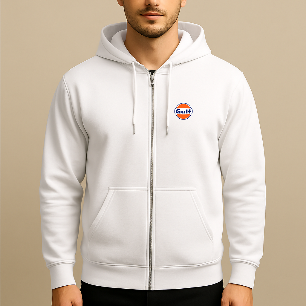 Men's Gulf Oil Logo Zipper Hoodie