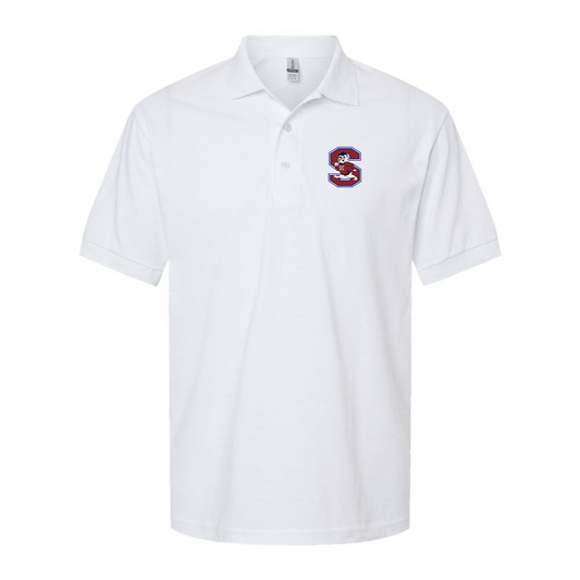 Men's South Carolina State Bulldogs Logo Gildan Dry Blend Jersey Polo